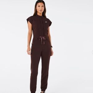 FIGS espresso scrubs jumpsuit